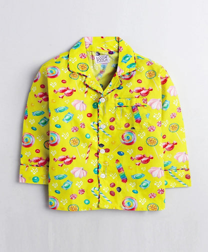 Sweet Candy Printed Night Suit Set