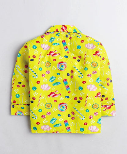 Sweet Candy Printed Night Suit Set