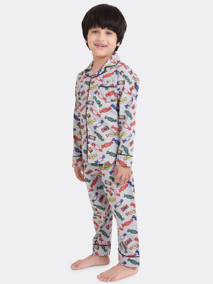 Toffee Printed Nightsuit Set